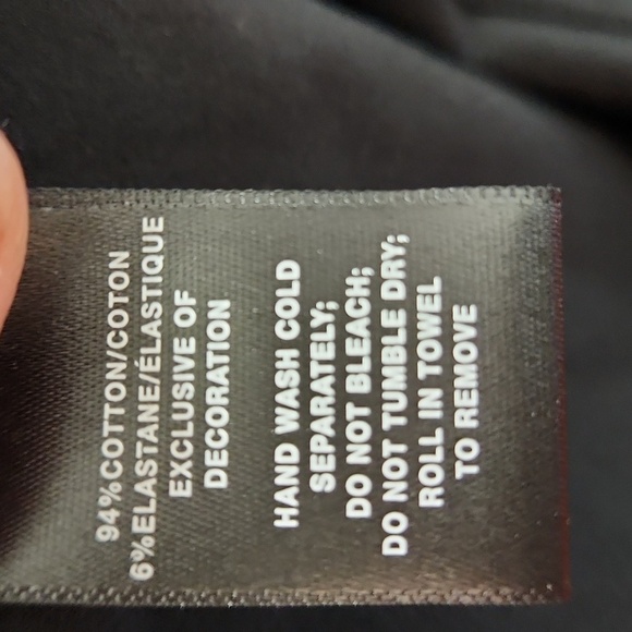 Lafayette 148 New York T Shirt with Mesh Detail on Neck - Picture 5 of 5